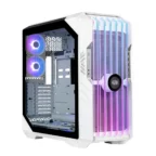 Cooler Master HAF 700 EVO E-ATX Airflow PC Case, IRIS Customizable LCD .Breathable TG Front Panel, 200mm Sickleflow Fans, 1 x USB 3.2 Gen2 Type C, 4 x USB 3.2 Gen1 (3.0) – White
