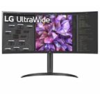 LG 34WQ75C-B 34" UltraWide PC Monitor Curved 21:9 QHD 1440p, IPS Display, sRGB 99% (Typ.), HDR 10, Eye-care features, USB Type-C, RJ45 LAN, HDMI, DisplayPort, 7W Stereo Speakers, Ergonomic Design