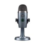 Logitech YETI NANO Premium Dual-Pattern USB with Blue VOICE Microphone Shadow Grey 988-000205