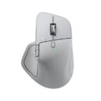 Logitech MX Master 4 Ergonomic Wireless Mouse with Advanced Performance Haptic Feedback Ultra-Fast Scrolling USB-C Charging Bluetooth Windows MacOS - Pale Gray