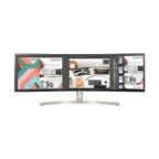 LG 49WL95C-W Ultrawide Dual QHD Monitor 49" 32: 9 (5120 x1440) Curved IPS Display, HDR10, USB Type-C, HDR 10, Ambient Light Sensor, 2 x 10W Stereo Speaker