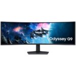 Samsung Odyssey G9G95C 49″ LS49CG954EMXUE Dual QHD (5120×1440), HDR10+, Max 240Hz, 1ms, FreeSync Premium Pro Curved Gaming Monitor