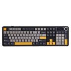 AULA F108 Pro Full-Size Mechanical Keyboard With Smart Screen Orange/Grey/DeepGrey
