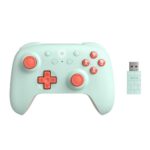 8BitDo Ultimate 2C Wireless Controller – Hall Effect Joysticks, 1000Hz Polling Rate, 2.4G & Bluetooth Gaming Controller (Orange Green)