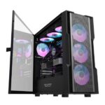 DarkFlash DK431 E-ATX With 4 ARGB Fans Gaming Case Black