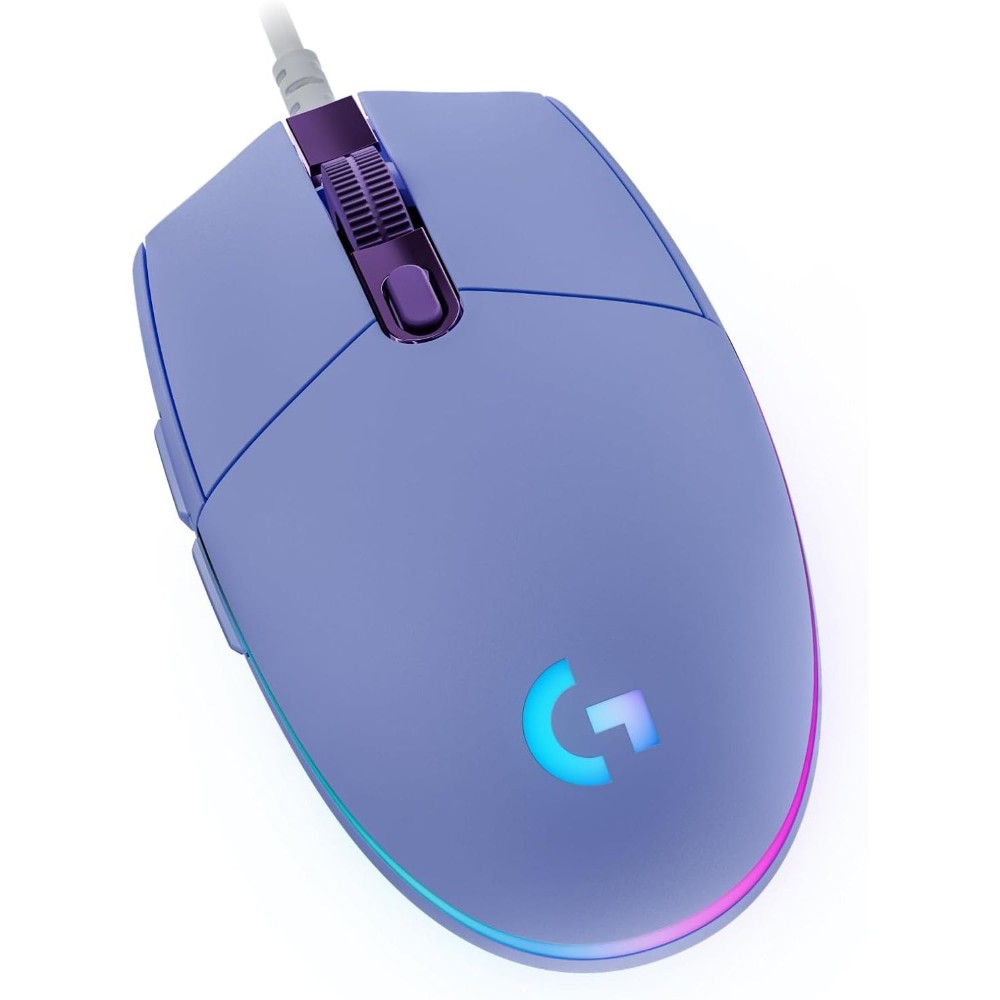 1-2411.jpg Logitech G G203 Lightsync RGB Lighting Mouse Lilac 910-005851 - Image 1