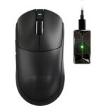 ATTACK SHARK X8 Ultimate Wireless Gaming Mouse, 55g Ultra-Lightweight BT/2.4GHz Wireless/Wired Mouse, 8K Polling Rate, PixArt PAW3950MAX Sensor, 42000 DPI, Tape, 800mAh Battery,Gamer Mice for PC/Mac (Black)
