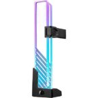 Cooler Master ARGB GPU Support Bracket, Edge-Lit ARGB Tempered Glass, Universal GPU Bracket, Multiple Orientations
