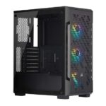 CORSAIR iCUE 220T RGB Airflow Tempered Glass Mid-Tower Smart Case — Black