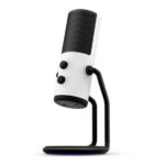 NZXT Capsule USB Cardioid Streaming Gaming & Podcasting Microphone Matte White