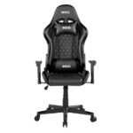 MXG GCH-01 Large Diamond Quilted PU with Headrest and Lumbar Support Gaming Chair Black