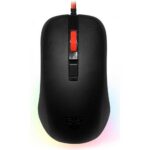 Fantech Rhasta II G13 Gaming Mouse Optic Sensor 2400 DPI Resolution Ambidextrous Design RGB Lights Silicone & Rubber Scroll Wheel 1.8m Cable Black