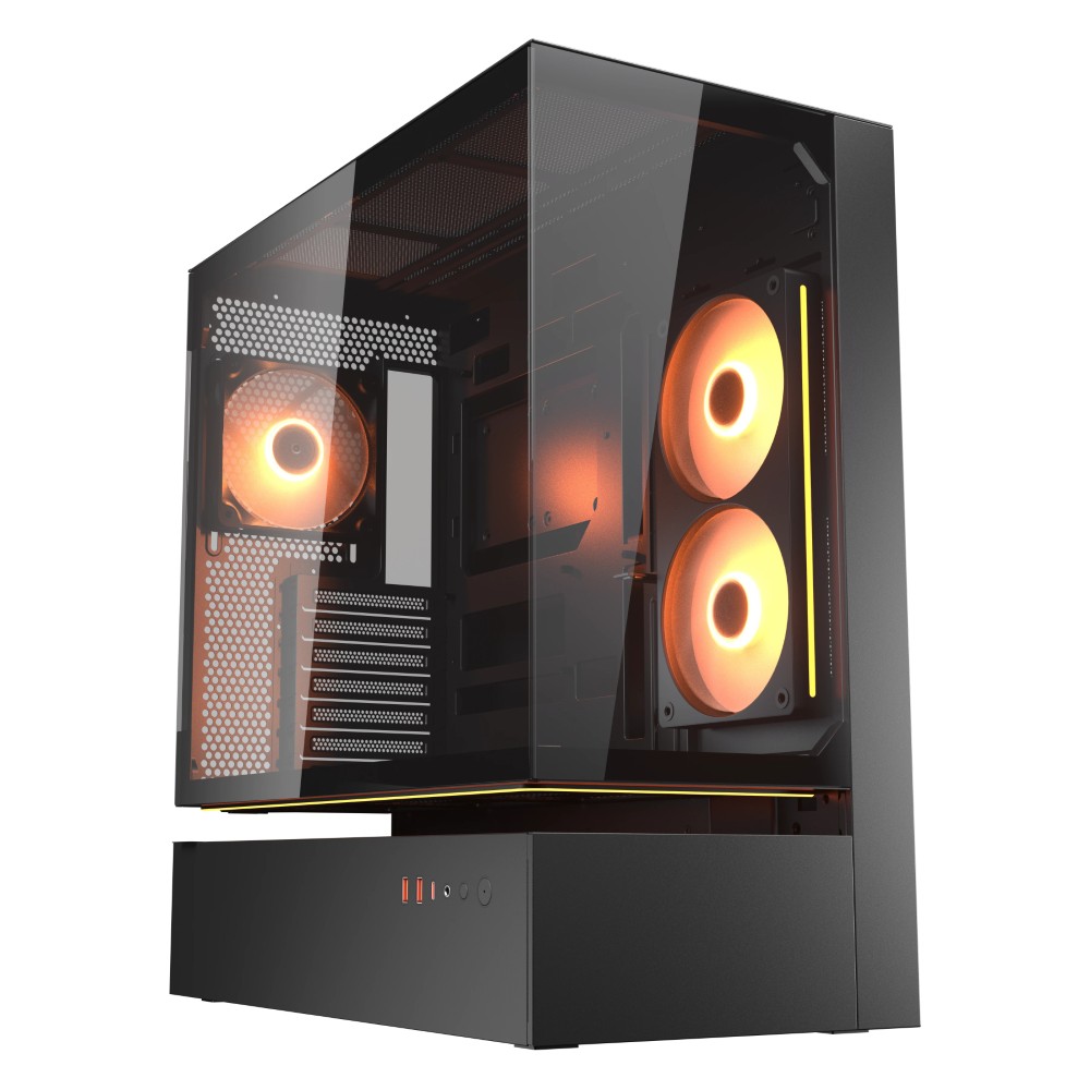 1-3626.jpg Cougar CFV235 Mid Tower ATX Float in Form. Flow in Function Case Black - Image 1