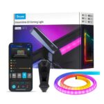 Govee DreamView G1 Gaming Light for Monitor RGBIC LED Backlight for 27-34 Inch PC Smart LED Lights for Monitors with Color Matching Adapts to Curved Monitors Double Strip Light Beads with 123 Scene Modes