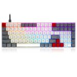 Skyloong SK96S Retro (Brown Switches) PBT-Keycaps Hot-Swap Mechanical Keyboard with RGB Backlit Bluetooth (Wired/Wireless Dual Mode)