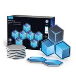 Govee Glide Hexagon Light Panels Ultra RGBIC 3D Wall Lights with DIY Program 60 Scenes and 129 Lamp Beads Upgraded Gaming Light for Gaming Room, Works with Alexa 7 Pack Meteor Gray