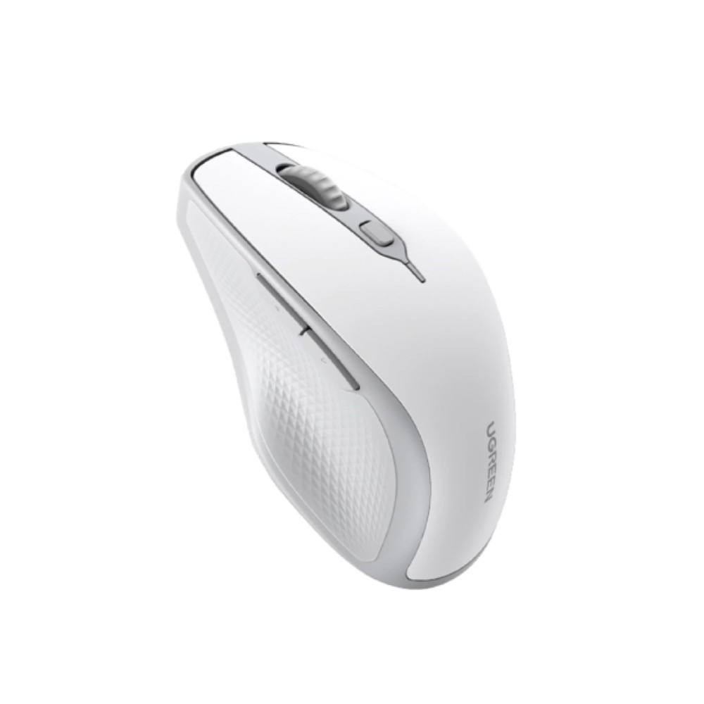 1-3763.jpg UGREEN 15805 2.4G Bluetooth Wireless Mouse White - Image 1