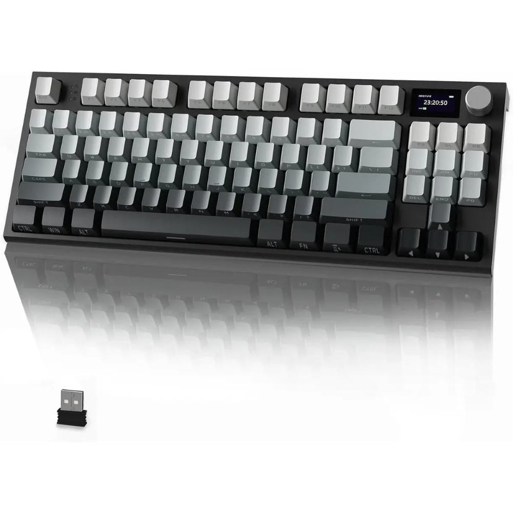 1-3780.jpg ATTACK SHARK K86 Wireless Mechanical Keyboard - Moonlit Night - Image 1