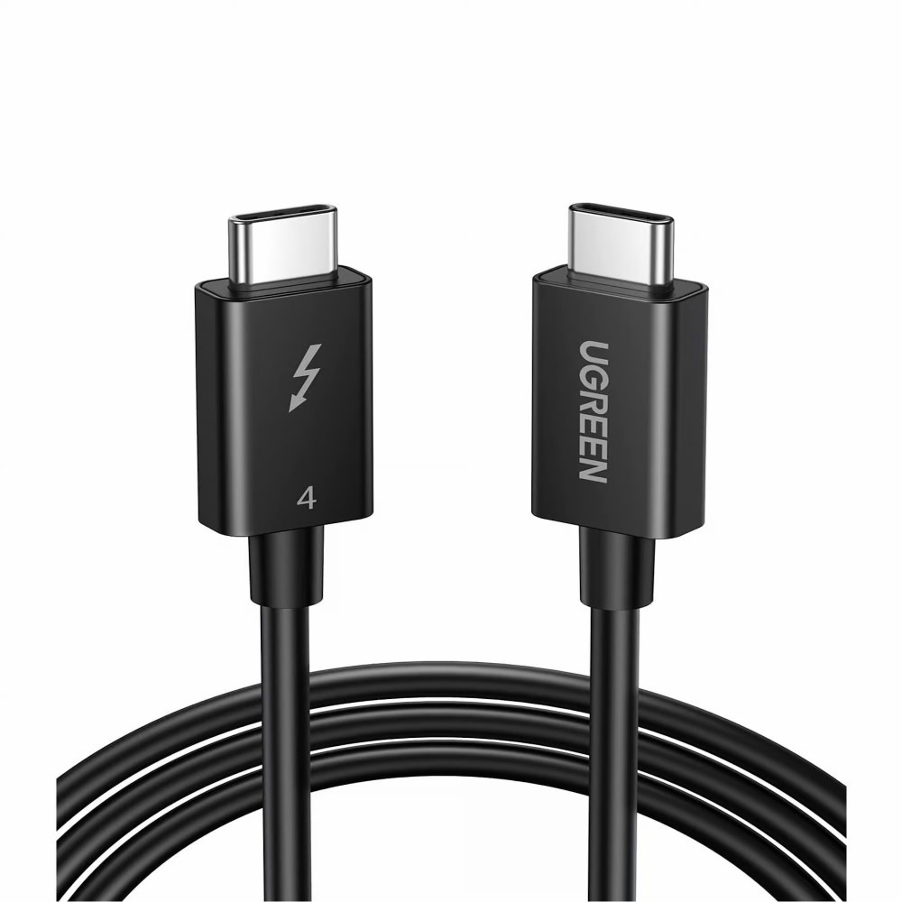 1-3781.jpg UGREEN 30389 Thunderbolt 4 USB-C to USB-C Cable 100W 40Gbps 0.8 Meter - Image 1