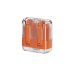WiWU T21 Crystal Transparent Wireless Bluetooth Earbuds - Orange