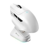 ATTACK SHARK V6 Ultra-Light Tri-Mode Gaming Mouse - White