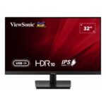 ViewSonic 32” VA3209U-4K 4K UHD Monitor with USB-C and Speakers, HDMI, Display Port, and USB-C inputs for simple connectivity and 65W Power Delivery