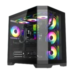 GameMax HYPE-A BK Mid Tower ATX PC Gaming Case - Black