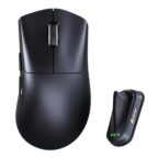 ATTACK SHARK V8 Ultra-Light Ergonomic Wireless Gaming Mouse - Black