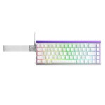 AULA HERO 68 HE Wired Mechanical Keyboard Gradient Black Red White – Black King Magnetic Switches