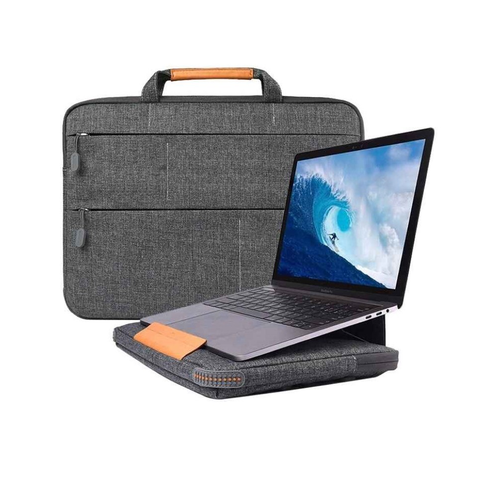 1-450.jpg WIWU Smart Stand Sleeve 15.4″ Grey - Image 1