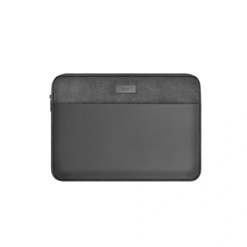 1-4592.jpg WiWU Minimalist Laptop Sleeve 14 inch Gray - Image 1
