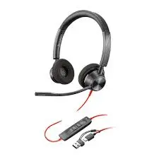 1-577.webp Plantronics Blackwire C3320 Stereo USB -C Headset +USB CA Adapter - Image 1
