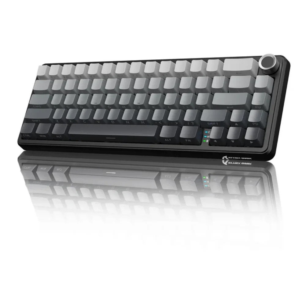 1-595.jpg ATTACK SHARK X66 Wireless Gasket Mechanical Keyboard Strawberry Switch - Moonlight - Image 1