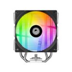 ID-Cooling SE-214-XT V2 ARGB CPU Air Cooler 4 Heat Pipes Single Tower 100% RAM Compatibility ARGB Lighting Black