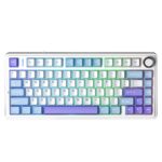 AULA F75 Gasket Mechanical Keyboard White Blue Purple Reaper Switches