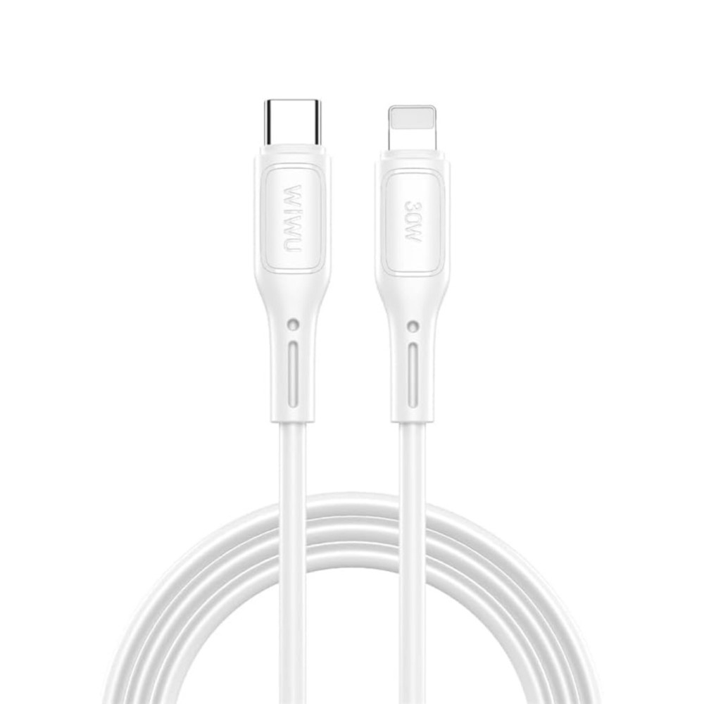 1-807.jpg WIWU WI-C043 Type-C TO lightning Cable - White - Image 1