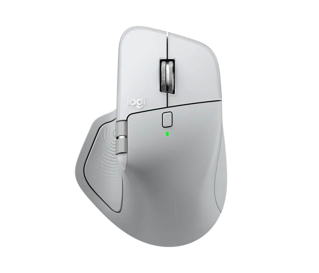 1-893.webp Logitech MX Master 4 For Mac Mouse - Pale Gray - Image 1