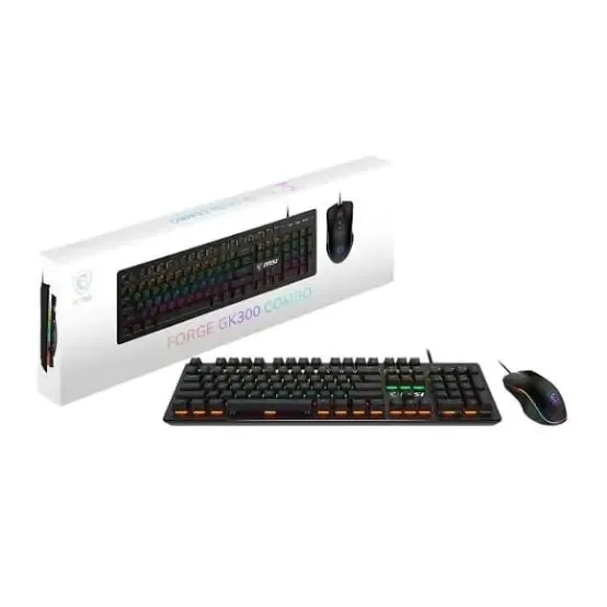 1-905.webp MSI Forge GK300 Combo Blue Switch Wired Gaming Keyboard - Image 1