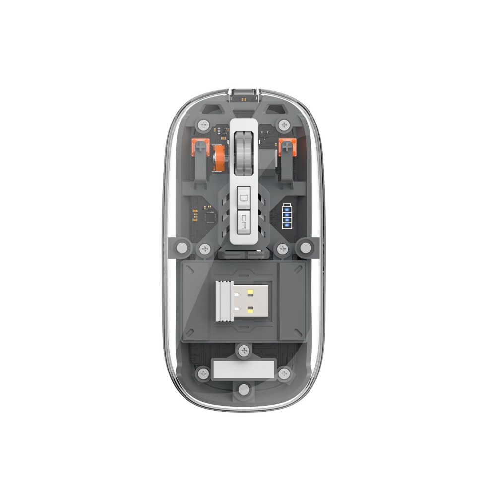 1-974.jpg WiWU WM105 Crystal Magnetic Wireless Mouse Grey - Image 1