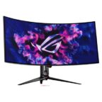 Asus ROG Swift OLED PG39WCDM gaming monitor 39-inch (3440x1440) curved OLED panel 240 Hz (above 144Hz) 0.03 ms G-SYNC® compatible custom heatsink uniform brightness ROG Smart KVM 90 W Type-C ASUS DisplayWidget Center - Image 2