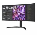 LG 34WQ75C-B 34" UltraWide PC Monitor Curved 21:9 QHD 1440p, IPS Display, sRGB 99% (Typ.), HDR 10, Eye-care features, USB Type-C, RJ45 LAN, HDMI, DisplayPort, 7W Stereo Speakers, Ergonomic Design - Image 2