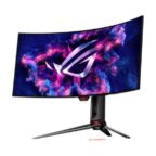Asus ROG Swift OLED PG34WCDM gaming monitor 34-inch (33.9 inch viewable, 3440 x 1440) 800R curved OLED panel 240 Hz 0.03 ms (GTG) response time G-SYNC® compatible custom heatsink uniform brightness ROG Smart KVM 90 W Type-C® and ASUS DisplayWidget Center - Image 2