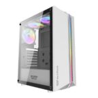 DarkFlash DK151 ATX With 3 ARGB Fans Gaming Case White - Image 2