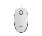 Logitech M100 USB Mouse - Black - White - Image 2