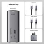 UGREEN 90325 USB C Triple Display Docking Station (12-in-1) - Image 2