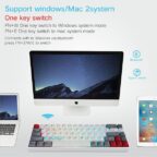 Skyloong SK68S Retro (Red Switches) PBT-Keycap 60% Hot Swap Mechanical Keyboard with RGB Backlit Bluetooth (Wired/Wireless Dual Mode) - Image 2
