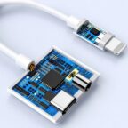 WIWU LT01 Pro 2 in 1 Lightning Adapte - Image 2