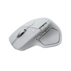 Logitech MX Master 4 Ergonomic Wireless Mouse with Advanced Performance Haptic Feedback Ultra-Fast Scrolling USB-C Charging Bluetooth Windows MacOS - Pale Gray - Image 3