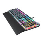 AULA F2088 Mechanical Keyboard, Wired Gaming Keyboar,d Multi-function Knob, 104 Keys, Phantom Backlit Keyboard, Macro Programming Black-Blue Switches - Image 3