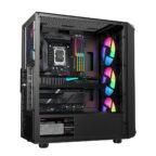 SAMA 205A ATX Mid Tower Gaming Chassis - Black - Image 3
